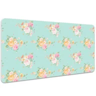 Podkładki na biurko - Podkładka na biurko Malowane bukiety kwiatów 100x50 cm - miniaturka - grafika 1