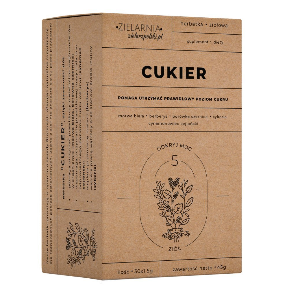 CUKIER Fix 30x1,5g - polecana przy cukrzycy ZIELARZPOLSKI.PL