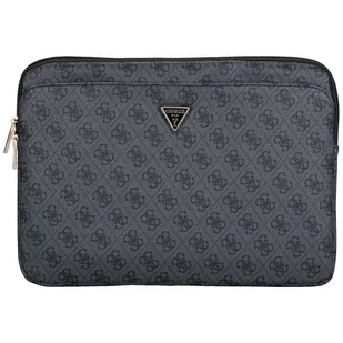 Torba Guess Sleeve 14" 4G Zipper Pocket Triangle Logo czarny - Torby na laptopy - miniaturka - grafika 1