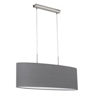 Eglo LAMPA wisząca PASTERI 31582 abażurowy Żyrandol do salonu IP20 owalna Nikiel - Lampy sufitowe - miniaturka - grafika 2