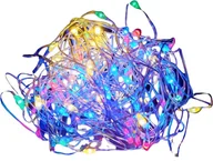 Oświetlenie świąteczne - LAMPKI DRUCIKI 100 LED MULTI NA BATERIE MIKRO LED - miniaturka - grafika 1