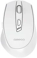 Myszki - OMEGA MOUSE MYSZ BEZPRZEWODOWA WIRELESS RECHARGEABLE USB-C WHITE [46036] - miniaturka - grafika 1
