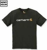 Koszulki męskie - Carhartt Koszulka Carhartt Core Logo T-Shirt Peat - miniaturka - grafika 1