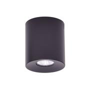 Lampy sufitowe - Czarny spot w kształcie tuby do korytarza K-5130 z serii HORN - miniaturka - grafika 1