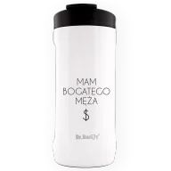 Kubki termiczne - Kubek termiczny Dr.Bacty Notus 360 ml - Mam bogatego męża - biały - miniaturka - grafika 1