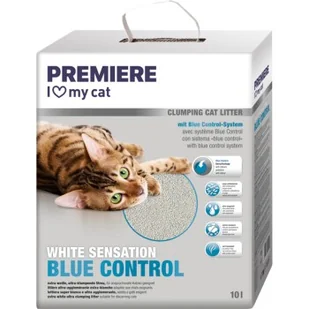 PREMIERE Żwirek dla kotów White Sensation – blue control 10 l - Żwirek dla kotów - miniaturka - grafika 1