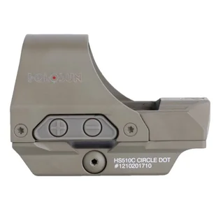 Holosun - Celownik kolimatorowy Open Reflex HS510C FDE Multi Reticle - Solar Panel - Amunicja i osprzęt ASG - miniaturka - grafika 6
