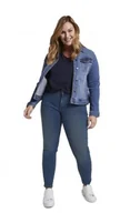 Spodnie damskie - TOM TAILOR PLUS SIZE SPODNIE DAMSKIE JEANSOWE GRANATOWE KLASYCZNE 46 JYJ - miniaturka - grafika 1