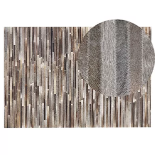 Beliani Dywan patchwork skórzany 140 x 200 cm wielokolorowy TUZLUCA - Dywany - miniaturka - grafika 1