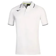 Koszulki sportowe męskie - Koszulka męska Mizuno Men Polo White/Navy L - miniaturka - grafika 1