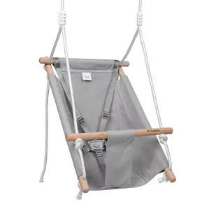 Kołyska-huśtawka dla dzieci TULANO Hop 40, do domu i do ogrodu, Szaro/biała - Leżaczki i huśtawki - miniaturka - grafika 1