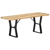 Ławki do przedpokoju - vidaXL Ławka, 110 cm, lite drewno mango - miniaturka - grafika 1