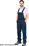 Odzież robocza - R.E.I.S. BOMULL-B - spodnie ochronne ogrodniczki 100% BAWEŁNY - niebiesko-granatowy 50 - miniaturka - grafika 1