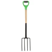 Pozostałe narzędzia ogrodowe - vidaXL Lumarko Zestaw 4 narzędzi ogrodowych, D-kształtny uchwyt, stal i drewno 3079704 - miniaturka - grafika 1