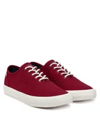 Trampki męskie - Tommy Hilfiger Tenisówki Hi Vulc Oxford Twill FM0FM05400 Czerwony - miniaturka - grafika 1