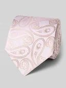 Krawaty i muchy męskie - Krawat jedwabny ze wzorem na całej powierzchni (7,5 cm) - miniaturka - grafika 1