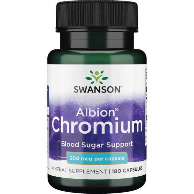 Swanson Albion Chromu 200 mcg - 180 kapsułek