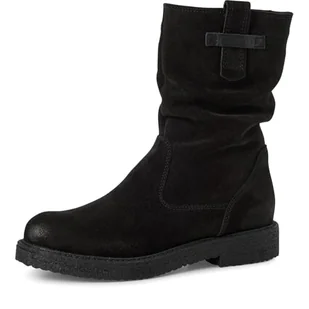 Tamaris Damskie sztyblety Boot Flat 1-25810-45, czarne, rozmiar 38 EU, czarny, 38 EU - Botki damskie - miniaturka - grafika 1