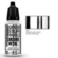 Akcesoria i części modelarskie - Green Stuff World: Farba Chromowa        Metaliczna 17Ml - miniaturka - grafika 1