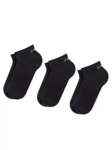 Fila Zestaw 3 par niskich skarpet unisex Calza F9100 Czarny - Skarpetki męskie - miniaturka - grafika 1