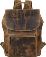 Torebki damskie - Greenburry plecak skórzany 33x38cm vintage brązowy plecak damski w formacie A4 - miniaturka - grafika 1