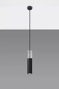 Sollux Lighting Lampa wisząca BORGIO 1 czarny - Lampy sufitowe - miniaturka - grafika 1