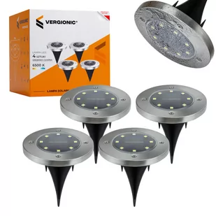 4xLAMPA SOLARNA LED OGRODOWA NAJAZDOWA GRUNTOWA - Lampy ogrodowe - miniaturka - grafika 1