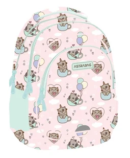 Astrabag, Plecak trzykomorowy - Kittys world (AB330) - Plecaki - miniaturka - grafika 1