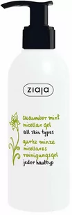 Żel micelarny do mycia Ogórek z Ziają Mięta z dozownikiem 200 ml (5901887036715) - Żele do mycia twarzy - miniaturka - grafika 1