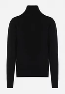 Swetry męskie - Czarny Bawełniany Sweter z Golfem Jarelia - miniaturka - grafika 1