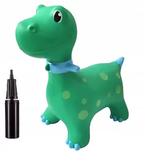 SKOCZEK GUMOWY DO SKAKANIA DINOZAUR DUŻY 60CM ZIELONY - Skoczki dla dzieci - miniaturka - grafika 1
