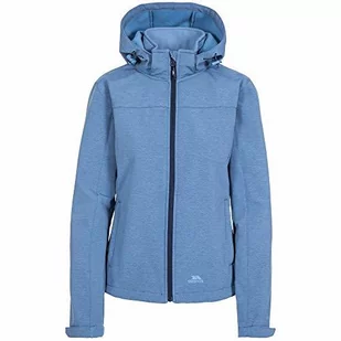 Trespass Trespass Damska wodoodporna kurtka softshell Leah z regulowanym urośniętym kapturem FAJKSSTR0008_DBML - Kurtki damskie - miniaturka - grafika 1