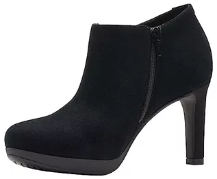 Botki damskie - Clarks Damskie botki Ambyr Hope, Black SDE, 41,5 EU, Black Sde, 41.5 EU - grafika 1