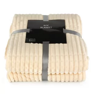 Haft Koc DIEGO kremowy 150 cm x 200 cm - Koce - miniaturka - grafika 1