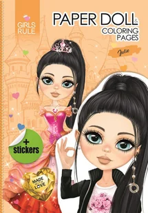Papierowa Lalka Do Wycinania Z Naklejkami Julie - Zabawki kreatywne - miniaturka - grafika 1