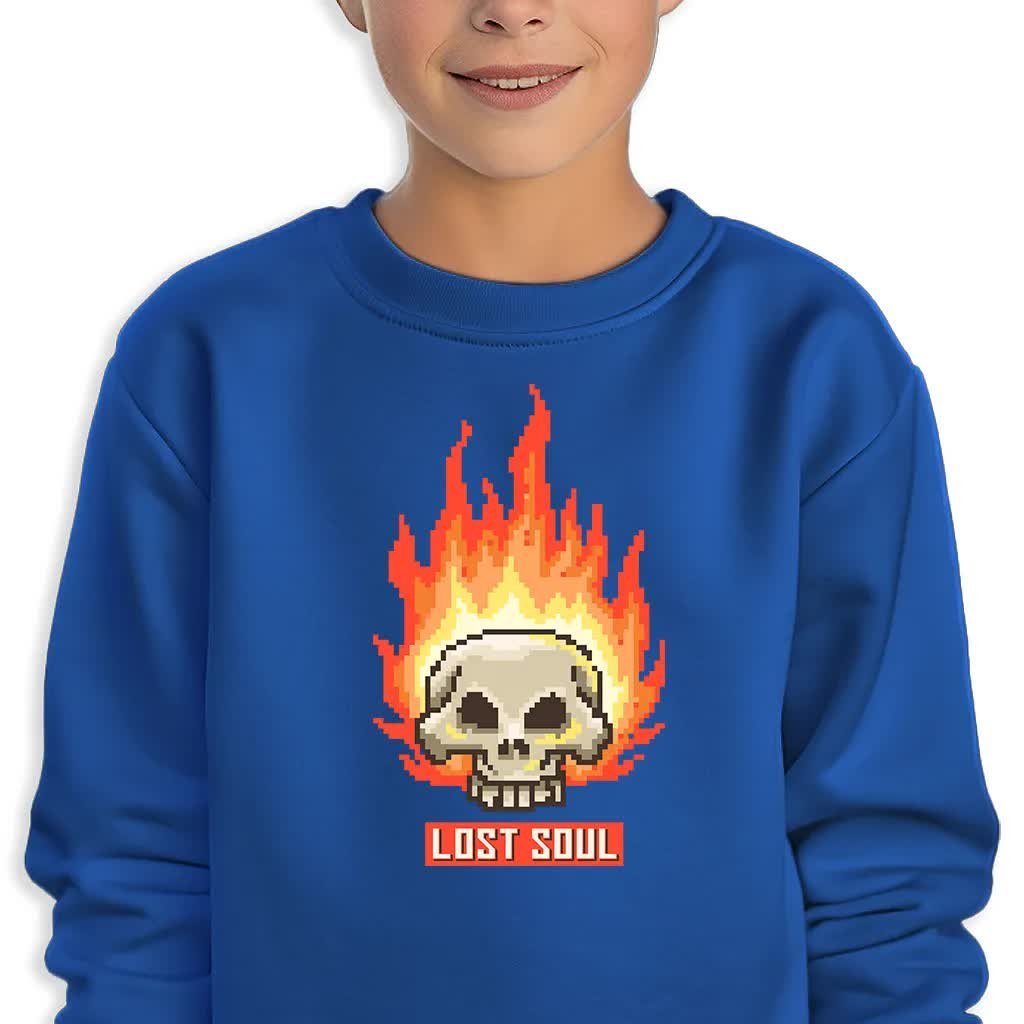 Bluza Dziecięca Granatowa Lost Soul Wysoka Jakość Mix Wzorów -140 Cm (9-11)