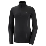 Pozostała odzież narciarska - Salomon, Bluza, Comet Seamless Half Zip W LC1354000, czarny, rozmiar L - miniaturka - grafika 1