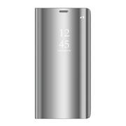 Etui i futerały do telefonów - Etui, Samsung Galaxy S9, Flip Clear View z klapką, srebrny - miniaturka - grafika 1