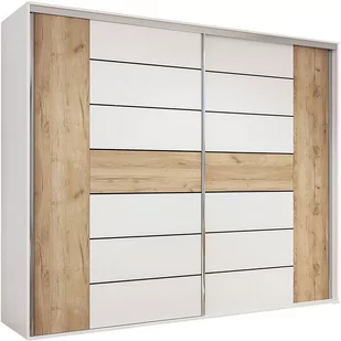 Szafa Przesuwna 200 A18 Skąpski Meble Grafit, Grafit, 245 cm - Szafy - miniaturka - grafika 1