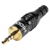 Złącza, przejściówki, adaptery - Wtyk jack 3,5 mm 4 pin TRRS stereo Hicon HI-J35T02 - miniaturka - grafika 1