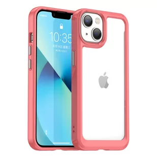 Etui Outer Braders sztywny pokrowiec z żelową ramką do iPhone 14 Plus czerwony - Etui i futerały do telefonów Etui Outer Braders sztywny pokrowiec z żelową ramką do iPhone 14 Plus czerwony - Etui i futerały do telefonów - miniaturka - grafika 1