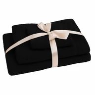 Ręczniki - Komplet ręczników April czarny 3 sztuki EUROFIRANY - miniaturka - grafika 1