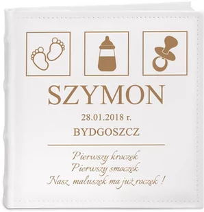 Album na zdjęcia z grawerem dla chłopca na roczek - Albumy fotograficzne - miniaturka - grafika 1