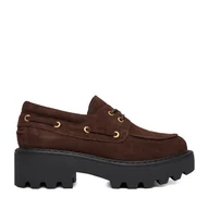 Półbuty damskie - Loafersy Badura EO-AZALEA-8126-25 Brązowy - miniaturka - grafika 1