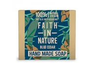Mydła - Faith in Nature Wiara w Naturę - Stałe mydło dla mężczyzn, Niebieski cedr, 100g - miniaturka - grafika 1