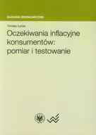 Finanse, księgowość, bankowość - Oczekiwania inflacyjne konsumentów: pomiar i testowanie - Łyziak Tomasz - miniaturka - grafika 1