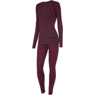 Pozostała odzież narciarska - Viking Europe Europe Petra Bamboo Komplet bielizny Kobiety, pink S 2020 Zestawy bielizny termicznej i narciarskiej 500205321-46-S - miniaturka - grafika 1