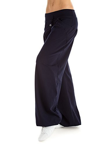 Winshape WTE3 damskie spodnie treningowe do tańca, fitnessu, rekreacji, sportu, do tańca, fitnessu, na czas wolny, kolor ciemnoniebieski, XS