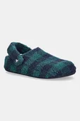 Kapcie damskie - Crocs kapcie Classic Buff Check Cozzzy Slipper kolor granatowy 210755 - miniaturka - grafika 1