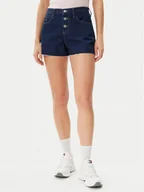Spodenki damskie - Tommy Jeans Szorty jeansowe DW0DW20094 Granatowy Relaxed Fit - miniaturka - grafika 1